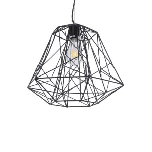 glo-01022-01022_2 GLOBOSTAR® GRID 01022 VINTAGE ΚΡΕΜΑΣΤΟ ΦΩΤΙΣΤΙΚΟ ΟΡΟΦΗΣ ΜΕ ΝΤΟΥΙ 1 X E27 AC 220-240V IP20 