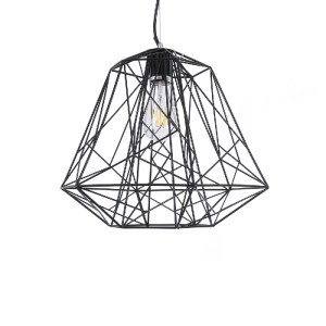 glo-01022-01022_5 GLOBOSTAR® GRID 01022 VINTAGE ΚΡΕΜΑΣΤΟ ΦΩΤΙΣΤΙΚΟ ΟΡΟΦΗΣ ΜΕ ΝΤΟΥΙ 1 X E27 AC 220-240V IP20 