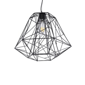 glo-01022-01022_6 GLOBOSTAR® GRID 01022 VINTAGE ΚΡΕΜΑΣΤΟ ΦΩΤΙΣΤΙΚΟ ΟΡΟΦΗΣ ΜΕ ΝΤΟΥΙ 1 X E27 AC 220-240V IP20 