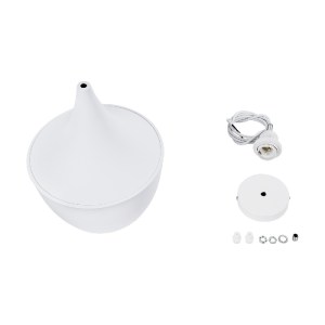 glo-01026-A-01026_a_10 GLOBOSTAR® SHANGHAI 01026-A ΜΟΝΤΕΡΝΟ ΚΡΕΜΑΣΤΟ ΦΩΤΙΣΤΙΚΟ ΚΑΜΠΑΝΑ ΜΟΝΟΦΩΤΟ 1 X E27 IP20 ΛΕΥΚ