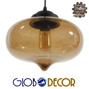 glo-01029-10001029_1 GLOBOSTAR® QUINN 01029 VINTAGE ΚΡΕΜΑΣΤΟ ΦΩΤΙΣΤΙΚΟ ΑΝΑΡΤΗΣΗ ΜΟΝΟΦΩΤΟ 1 X E27 IP20 ΜΕΛΙ ΓΥΑΛ
