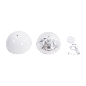 glo-01030-01030_10 GLOBOSTAR® CHIME 01030 ΜΟΝΤΕΡΝΟ ΚΡΕΜΑΣΤΟ ΦΩΤΙΣΤΙΚΟ ΚΑΜΠΑΝΑ ΜΟΝΟΦΩΤΟ 1 X E27 IP20 ΛΕΥΚΟ ΜΕΤ