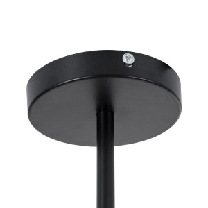 glo-01035-01035_9 GLOBOSTAR® DELIR 01035 ΜΟΝΤΕΡΝΟ ΦΩΤΙΣΤΙΚΟ ΟΡΟΦΗΣ ΠΛΕΓΜΑ ΠΟΛΥΦΩΤΟ 9 X E27 IP20 ΜΑΥΡΟ ΜΕΤΑΛΛ