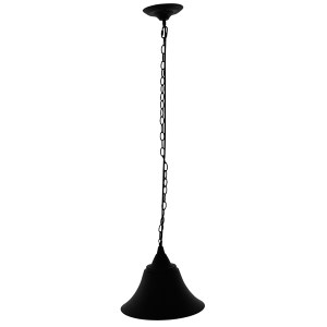 glo-01041-01041_2 GLOBOSTAR® CLOCHER 01041 VINTAGE ΚΡΕΜΑΣΤΟ ΦΩΤΙΣΤΙΚΟ ΚΑΜΠΑΝΑ ΜΟΝΟΦΩΤΟ 1 X E27 IP20 ΜΑΥΡΟ ΜΕ