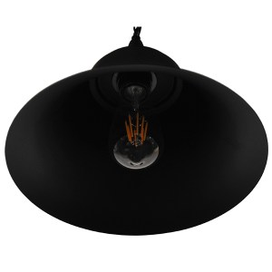glo-01041-01041_5 GLOBOSTAR® CLOCHER 01041 VINTAGE ΚΡΕΜΑΣΤΟ ΦΩΤΙΣΤΙΚΟ ΚΑΜΠΑΝΑ ΜΟΝΟΦΩΤΟ 1 X E27 IP20 ΜΑΥΡΟ ΜΕ