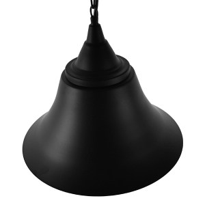 glo-01041-01041_7 GLOBOSTAR® CLOCHER 01041 VINTAGE ΚΡΕΜΑΣΤΟ ΦΩΤΙΣΤΙΚΟ ΚΑΜΠΑΝΑ ΜΟΝΟΦΩΤΟ 1 X E27 IP20 ΜΑΥΡΟ ΜΕ