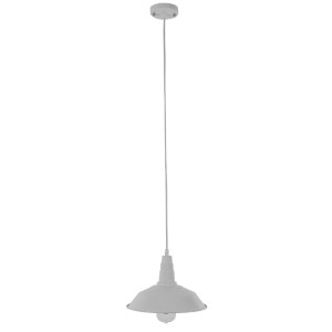 glo-01044-01044_2 GLOBOSTAR® RAY 01044 VINTAGE ΚΡΕΜΑΣΤΟ ΦΩΤΙΣΤΙΚΟ ΚΑΜΠΑΝΑ ΜΟΝΟΦΩΤΟ 1 X E27 IP20 ΛΕΥΚΟ ΜΕΤΑΛΛ