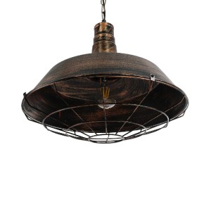 glo-01045-01045_6 GLOBOSTAR® BARN 01045 VINTAGE ΚΡΕΜΑΣΤΟ ΦΩΤΙΣΤΙΚΟ ΚΑΜΠΑΝΑ ΜΟΝΟΦΩΤΟ 1 X E27 IP20 ΧΑΛΚΙΝΟ ΜΕΤ