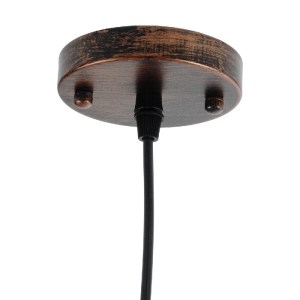 glo-01047-01047_10 GLOBOSTAR® RAY 01047 VINTAGE ΚΡΕΜΑΣΤΟ ΦΩΤΙΣΤΙΚΟ ΚΑΜΠΑΝΑ ΜΟΝΟΦΩΤΟ 1 X E27 IP20 ΧΑΛΚΙΝΟ ΜΕΤΑ