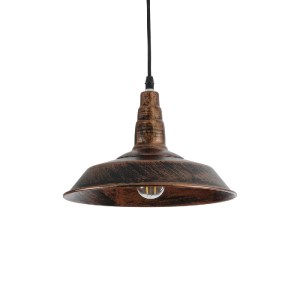 glo-01047-01047_2 GLOBOSTAR® RAY 01047 VINTAGE ΚΡΕΜΑΣΤΟ ΦΩΤΙΣΤΙΚΟ ΚΑΜΠΑΝΑ ΜΟΝΟΦΩΤΟ 1 X E27 IP20 ΧΑΛΚΙΝΟ ΜΕΤΑ