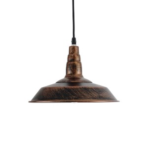 glo-01047-01047_5 GLOBOSTAR® RAY 01047 VINTAGE ΚΡΕΜΑΣΤΟ ΦΩΤΙΣΤΙΚΟ ΚΑΜΠΑΝΑ ΜΟΝΟΦΩΤΟ 1 X E27 IP20 ΧΑΛΚΙΝΟ ΜΕΤΑ