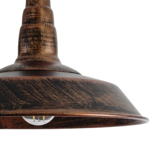 glo-01047-01047_8 GLOBOSTAR® RAY 01047 VINTAGE ΚΡΕΜΑΣΤΟ ΦΩΤΙΣΤΙΚΟ ΚΑΜΠΑΝΑ ΜΟΝΟΦΩΤΟ 1 X E27 IP20 ΧΑΛΚΙΝΟ ΜΕΤΑ