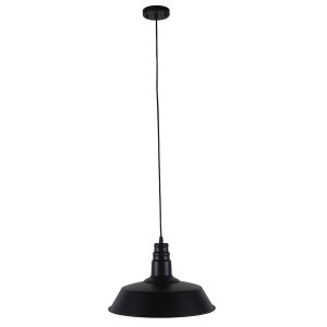 glo-01049-01049_2 GLOBOSTAR® RAY 01049 VINTAGE ΚΡΕΜΑΣΤΟ ΦΩΤΙΣΤΙΚΟ ΚΑΜΠΑΝΑ ΜΟΝΟΦΩΤΟ 1 X E27 IP20 ΜΑΥΡΟ ΜΕΤΑΛΛ