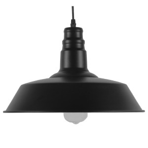 glo-01049-01049_3 GLOBOSTAR® RAY 01049 VINTAGE ΚΡΕΜΑΣΤΟ ΦΩΤΙΣΤΙΚΟ ΚΑΜΠΑΝΑ ΜΟΝΟΦΩΤΟ 1 X E27 IP20 ΜΑΥΡΟ ΜΕΤΑΛΛ