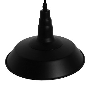 glo-01050-01050_4 GLOBOSTAR® RAY 01050 VINTAGE ΚΡΕΜΑΣΤΟ ΦΩΤΙΣΤΙΚΟ ΚΑΜΠΑΝΑ ΜΟΝΟΦΩΤΟ 1 X E27 IP20 ΜΑΥΡΟ ΜΕΤΑΛΛ