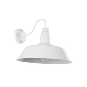 glo-01051-01051_2 GLOBOSTAR® SORD 01051 VINTAGE ΕΠΙΤΟΙΧΙΟ ΦΩΤΙΣΤΙΚΟ ΑΠΛΙΚΑ ΜΟΝΟΦΩΤΟ 1 X E27 IP20 ΛΕΥΚΟ ΜΕΤΑΛ