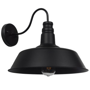 glo-01053-01053_0 GLOBOSTAR® SORD 01053 VINTAGE ΕΠΙΤΟΙΧΙΟ ΦΩΤΙΣΤΙΚΟ ΑΠΛΙΚΑ ΜΟΝΟΦΩΤΟ 1 X E27 IP20 ΜΑΥΡΟ ΜΕΤΑΛ