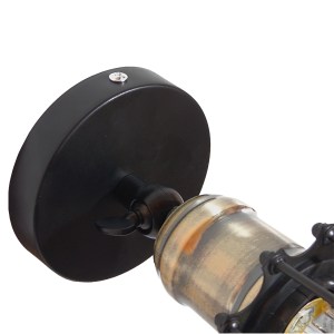 glo-01056-01056_007 GLOBOSTAR® CATEL 01056 VINTAGE ΕΠΙΤΟΙΧΙΟ ΦΩΤΙΣΤΙΚΟ ΑΠΛΙΚΑ ΜΟΝΟΦΩΤΟ 1 X E27 IP20 ΜΑΥΡΟ & ΜΠ