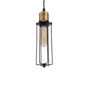glo-01057-01057_2 GLOBOSTAR® KLECE 01057 VINTAGE ΚΡΕΜΑΣΤΟ ΦΩΤΙΣΤΙΚΟ ΑΝΑΡΤΗΣΗ ΜΟΝΟΦΩΤΟ 1 X E27 IP20 ΜΑΥΡΟ & Χ