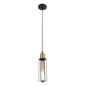 glo-01057-01057_4 GLOBOSTAR® KLECE 01057 VINTAGE ΚΡΕΜΑΣΤΟ ΦΩΤΙΣΤΙΚΟ ΑΝΑΡΤΗΣΗ ΜΟΝΟΦΩΤΟ 1 X E27 IP20 ΜΑΥΡΟ & Χ