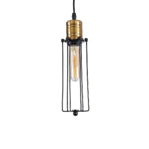 glo-01057-01057_5 GLOBOSTAR® KLECE 01057 VINTAGE ΚΡΕΜΑΣΤΟ ΦΩΤΙΣΤΙΚΟ ΑΝΑΡΤΗΣΗ ΜΟΝΟΦΩΤΟ 1 X E27 IP20 ΜΑΥΡΟ & Χ