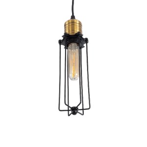 glo-01057-01057_6 GLOBOSTAR® KLECE 01057 VINTAGE ΚΡΕΜΑΣΤΟ ΦΩΤΙΣΤΙΚΟ ΑΝΑΡΤΗΣΗ ΜΟΝΟΦΩΤΟ 1 X E27 IP20 ΜΑΥΡΟ & Χ