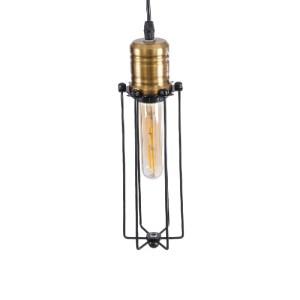 glo-01057-01057_7 GLOBOSTAR® KLECE 01057 VINTAGE ΚΡΕΜΑΣΤΟ ΦΩΤΙΣΤΙΚΟ ΑΝΑΡΤΗΣΗ ΜΟΝΟΦΩΤΟ 1 X E27 IP20 ΜΑΥΡΟ & Χ