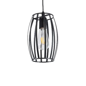 glo-01062-01062_2 GLOBOSTAR® ZEBRA 01062 VINTAGE ΚΡΕΜΑΣΤΟ ΦΩΤΙΣΤΙΚΟ ΠΛΕΓΜΑ ΜΟΝΟΦΩΤΟ 1 X E27 IP20 ΜΑΥΡΟ ΜΕΤΑΛ