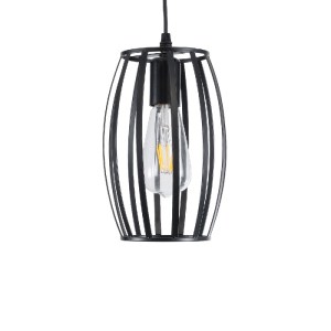 glo-01062-01062_5 GLOBOSTAR® ZEBRA 01062 VINTAGE ΚΡΕΜΑΣΤΟ ΦΩΤΙΣΤΙΚΟ ΠΛΕΓΜΑ ΜΟΝΟΦΩΤΟ 1 X E27 IP20 ΜΑΥΡΟ ΜΕΤΑΛ