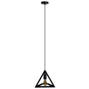 glo-01063-01063_007 GLOBOSTAR® TRIANGLE 01063 ΜΟΝΤΕΡΝΟ ΚΡΕΜΑΣΤΟ ΦΩΤΙΣΤΙΚΟ ΑΝΑΡΤΗΣΗ ΜΟΝΟΦΩΤΟ 1 X E27 IP20 ΜΑΥΡΟ