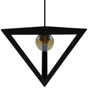glo-01063-01063_008 GLOBOSTAR® TRIANGLE 01063 ΜΟΝΤΕΡΝΟ ΚΡΕΜΑΣΤΟ ΦΩΤΙΣΤΙΚΟ ΑΝΑΡΤΗΣΗ ΜΟΝΟΦΩΤΟ 1 X E27 IP20 ΜΑΥΡΟ