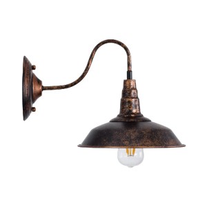 glo-01067-01067_3 GLOBOSTAR® SORD 01067 VINTAGE ΕΠΙΤΟΙΧΙΟ ΦΩΤΙΣΤΙΚΟ ΑΠΛΙΚΑ ΜΟΝΟΦΩΤΟ 1 X E27 IP20 ΧΑΛΚΙΝΟ ΜΕΤ
