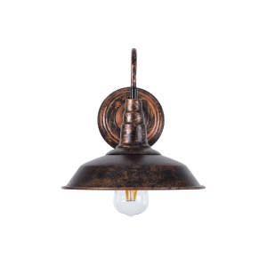 glo-01067-01067_4 GLOBOSTAR® SORD 01067 VINTAGE ΕΠΙΤΟΙΧΙΟ ΦΩΤΙΣΤΙΚΟ ΑΠΛΙΚΑ ΜΟΝΟΦΩΤΟ 1 X E27 IP20 ΧΑΛΚΙΝΟ ΜΕΤ