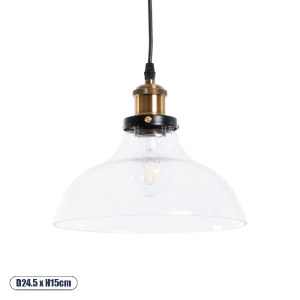 glo-01075-01075_0 GLOBOSTAR® BINGLEY 01075 VINTAGE ΚΡΕΜΑΣΤΟ ΦΩΤΙΣΤΙΚΟ ΟΡΟΦΗΣ ΜΕ ΝΤΟΥΙ 1 X E27 AC 220-240V IP