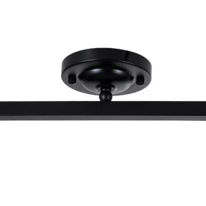 glo-01081-01081_10 GLOBOSTAR® CANNES 01081 ΜΟΝΤΕΡΝΟ ΦΩΤΙΣΤΙΚΟ ΟΡΟΦΗΣ ΡΑΓΑ ΔΙΦΩΤΟ 2 X E27 IP20 ΜΑΥΡΟ ΜΕΤΑΛΛΟ -