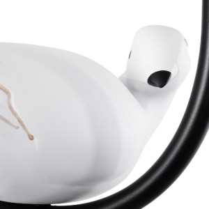 glo-01084-01084_6 GLOBOSTAR® DOVE 01084 VINTAGE ΕΠΙΤΟΙΧΙΟ ΦΩΤΙΣΤΙΚΟ ΑΠΛΙΚΑ ΜΟΝΟΦΩΤΟ 1 X E14 IP20 ΜΑΥΡΟ & ΛΕΥ