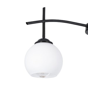 glo-01087-01087_5 GLOBOSTAR® LUNA 01087 ΜΟΝΤΕΡΝΟ ΦΩΤΙΣΤΙΚΟ ΟΡΟΦΗΣ ΚΑΜΠΑΝΑ ΤΡΙΦΩΤΟ 3 X E27 IP20 ΜΑΥΡΟ ΜΕΤΑΛΛΟ