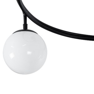 glo-01089-01089_5 GLOBOSTAR® SELINA 01089 ΜΟΝΤΕΡΝΟ ΦΩΤΙΣΤΙΚΟ ΟΡΟΦΗΣ ΜΠΑΛΑ ΤΡΙΦΩΤΟ 3 X E27 IP20 ΜΑΥΡΟ ΜΕΤΑΛΛΟ