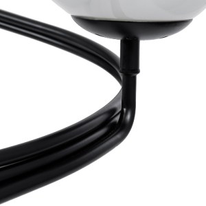 glo-01089-01089_6 GLOBOSTAR® SELINA 01089 ΜΟΝΤΕΡΝΟ ΦΩΤΙΣΤΙΚΟ ΟΡΟΦΗΣ ΜΠΑΛΑ ΤΡΙΦΩΤΟ 3 X E27 IP20 ΜΑΥΡΟ ΜΕΤΑΛΛΟ