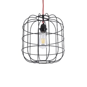 glo-01099-01099_2 GLOBOSTAR® PARROT 01099 ΜΟΝΤΕΡΝΟ ΚΡΕΜΑΣΤΟ ΦΩΤΙΣΤΙΚΟ ΠΛΕΓΜΑ ΜΟΝΟΦΩΤΟ 1 X E27 IP20 ΜΑΥΡΟ ΜΕΤ