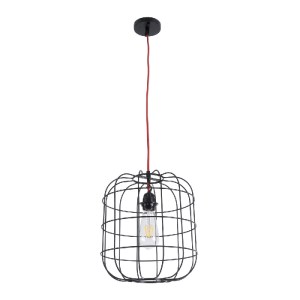 glo-01099-01099_4 GLOBOSTAR® PARROT 01099 ΜΟΝΤΕΡΝΟ ΚΡΕΜΑΣΤΟ ΦΩΤΙΣΤΙΚΟ ΠΛΕΓΜΑ ΜΟΝΟΦΩΤΟ 1 X E27 IP20 ΜΑΥΡΟ ΜΕΤ