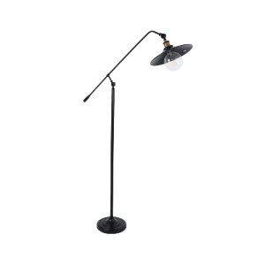 glo-01101-01101_2 GLOBOSTAR® WYNGE 01101 VINTAGE ΕΠΙΔΑΠΕΔΙΟ ΦΩΤΙΣΤΙΚΟ ΜΟΝΟΦΩΤΟ 1 X E27 IP20 ΜΑΥΡΟ & ΧΡΥΣΟ ΜΕ