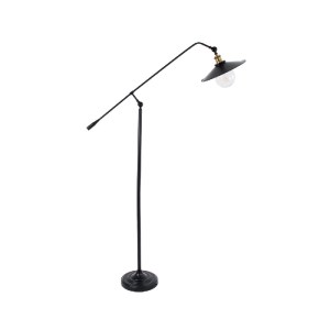 glo-01101-01101_4 GLOBOSTAR® WYNGE 01101 VINTAGE ΕΠΙΔΑΠΕΔΙΟ ΦΩΤΙΣΤΙΚΟ ΜΟΝΟΦΩΤΟ 1 X E27 IP20 ΜΑΥΡΟ & ΧΡΥΣΟ ΜΕ