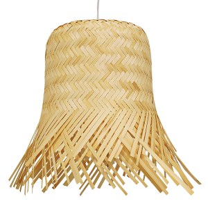 glo-01103-01103_0_0 GLOBOSTAR® HAWAII 01103 BOHO ΚΡΕΜΑΣΤΟ ΦΩΤΙΣΤΙΚΟ ΚΑΜΠΑΝΑ ΜΟΝΟΦΩΤΟ 1 X E27 IP20 ΜΠΕΖ ΞΥΛΟ - 