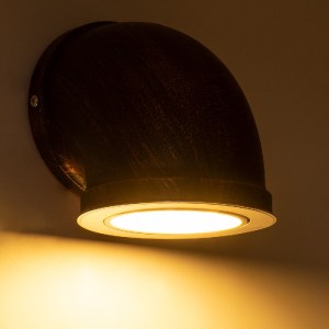 glo-01104-01104_2 GLOBOSTAR® ANTHY 01104 ΦΩΤΙΣΤΙΚΟ ΤΟΙΧΟΥ - ΑΠΛΙΚΑ LED ΧΑΛΚΙΝΟ AC 220-240V IP44 - Μ15.2 X Π1