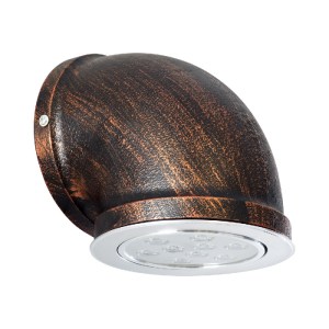 glo-01104-01104_5 GLOBOSTAR® ANTHY 01104 ΦΩΤΙΣΤΙΚΟ ΤΟΙΧΟΥ - ΑΠΛΙΚΑ LED ΧΑΛΚΙΝΟ AC 220-240V IP44 - Μ15.2 X Π1