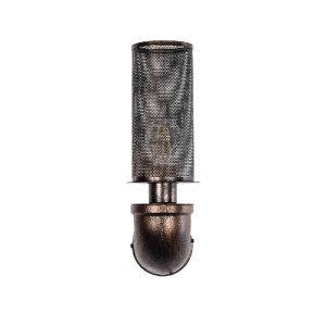 glo-01105-01105_4 GLOBOSTAR® RAZA 01105 VINTAGE ΕΠΙΤΟΙΧΙΟ ΦΩΤΙΣΤΙΚΟ ΑΠΛΙΚΑ ΜΟΝΟΦΩΤΟ 1 X E27 IP20 ΧΑΛΚΙΝΟ ΜΕΤ