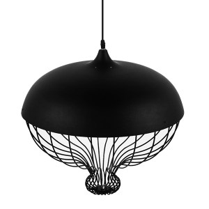 glo-01108-01108_6 GLOBOSTAR® SOBRINO 01108 VINTAGE ΚΡΕΜΑΣΤΟ ΦΩΤΙΣΤΙΚΟ ΠΛΕΓΜΑ ΜΟΝΟΦΩΤΟ 1 X E27 IP20 ΜΑΥΡΟ ΜΕΤ