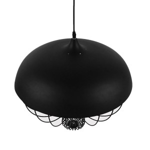 glo-01108-01108_7 GLOBOSTAR® SOBRINO 01108 VINTAGE ΚΡΕΜΑΣΤΟ ΦΩΤΙΣΤΙΚΟ ΠΛΕΓΜΑ ΜΟΝΟΦΩΤΟ 1 X E27 IP20 ΜΑΥΡΟ ΜΕΤ