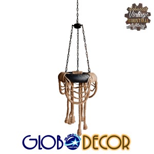 glo-01115-10c90d_01115_4 GLOBOSTAR® RUNNER 01115 VINTAGE ΚΡΕΜΑΣΤΟ ΦΩΤΙΣΤΙΚΟ ΑΝΑΡΤΗΣΗ ΠΟΛΥΦΩΤΟ 6 X E27 IP20 ΜΑΥΡΟ ΠΛ
